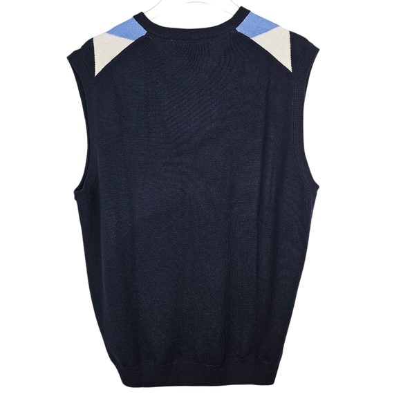 Brooks Brothers Argyle Sweater Vest 100% Merino Wool Large - Picture 2 of 4